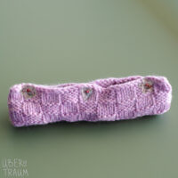 Wool Pencil Case in Pastel Pink